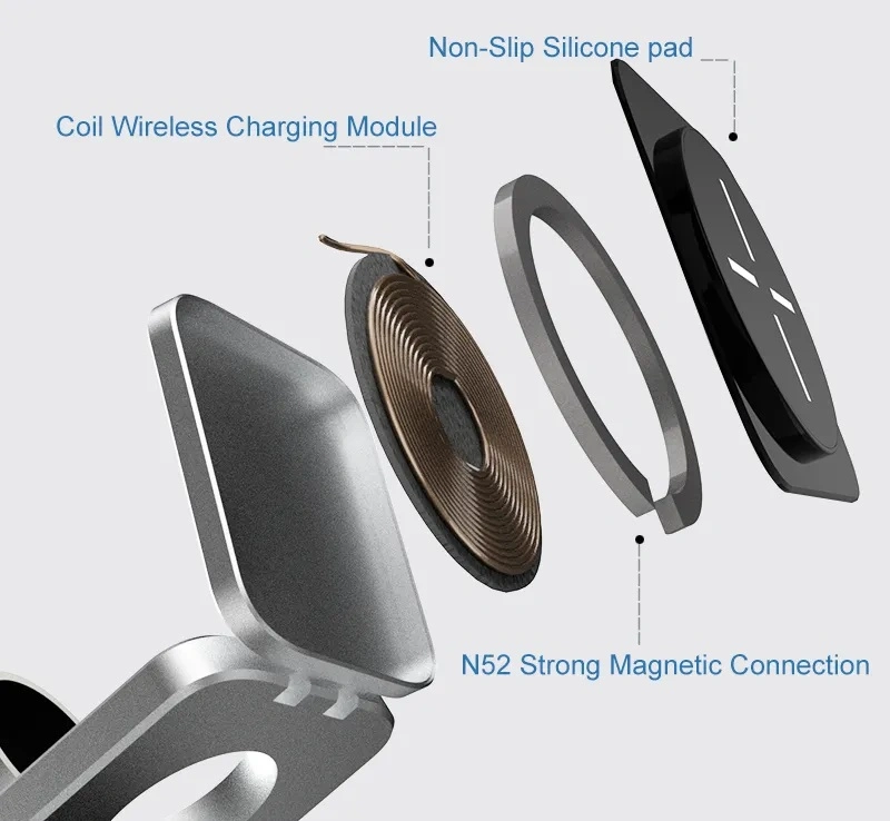 Amazon Best Selling Foldable Strong Magnetic Wireless Charging 3-in-1 Qi Mobile Phone Wireless Charger Compatible with iPhone14/13/12