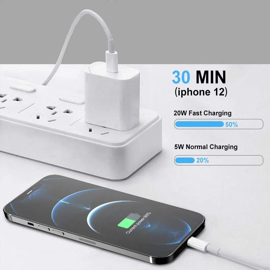 Super Fast Mobile Charger for iPhone Samsung Huawei Xiaomi Pd 20W Super Charger Mobile Phone Accessories