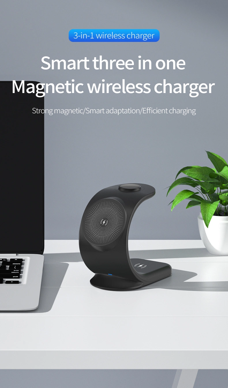 Desktop Magnetic Wireless Charger Universal All Phone 3 in 1 Wireless Charger