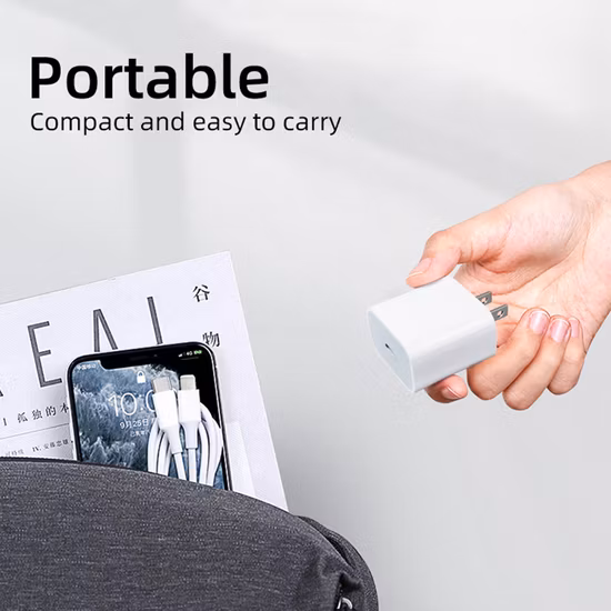 USB Charger for iPhone iPad MacBook Mobile Pd 20W Fast Charging Phone Charger for iPhone Cell Phone Charger for iPhone Type